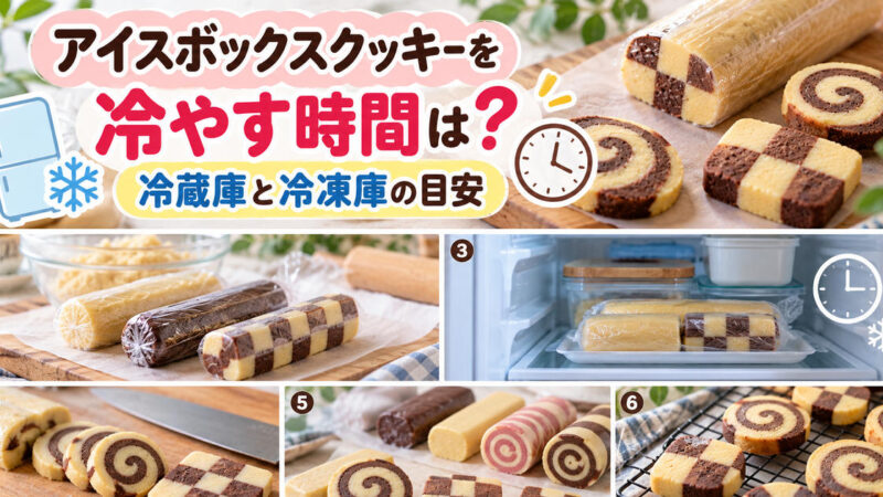 アイスボックスクッキーを冷やす時間は？冷蔵庫と冷凍庫の目安 